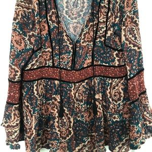 Paisley pattern top